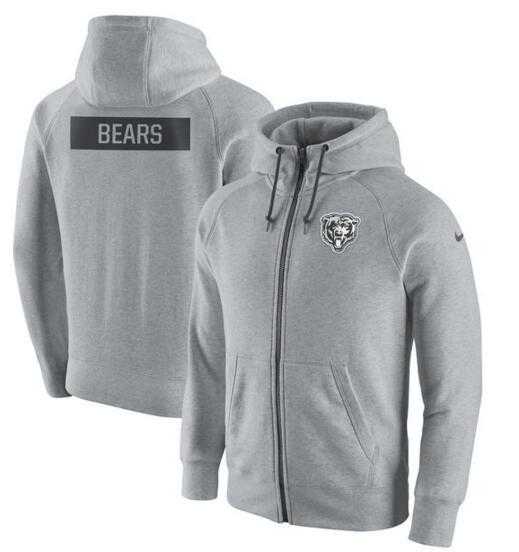 Men's Chicago Bears Nike Gridiron Gray 2.0 Full-Zip Hoodie - Ash FengYun,We sell and wholesale Men's Chicago Bears Nike Gridiron Gray 2.0 Full-Zip Hoodie - Ash FengYun on line form chian!